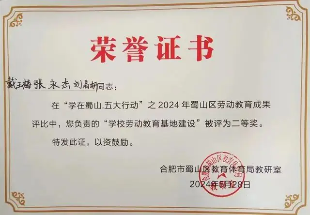 十里庙小学参加蜀山区劳动教育成果展评活动荣获佳绩 第12张