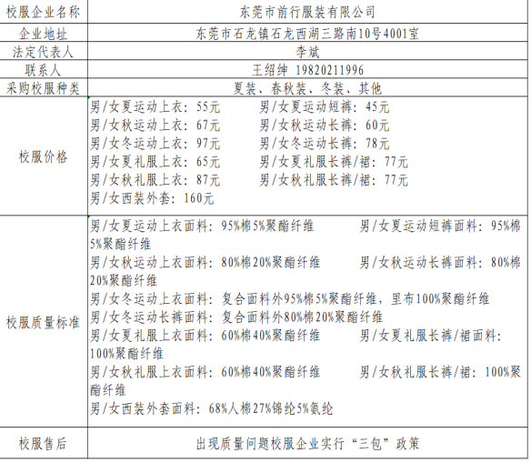【大朗四海英才外国语小学】校服企业线上展示公告 第4张 【大朗四海英才外国语小学】校服企业线上展示公告 第4张
