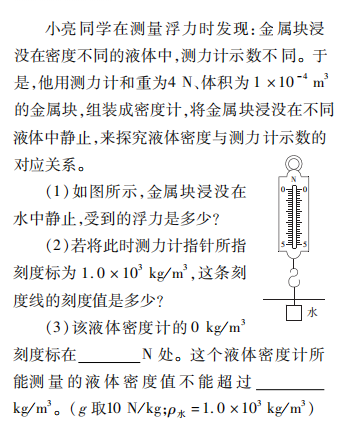 中考魔方丨物理·浮力 第16张