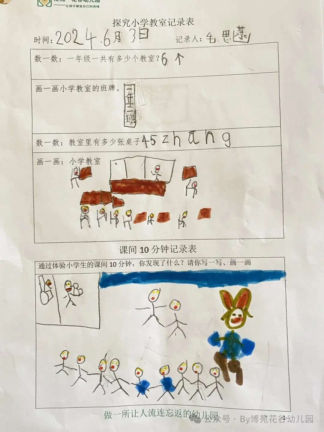 小学,我们来啦!—西宁博苑花谷幼儿园参观小学 第58张 小学,我们来啦!—西宁博苑花谷幼儿园参观小学 第58张
