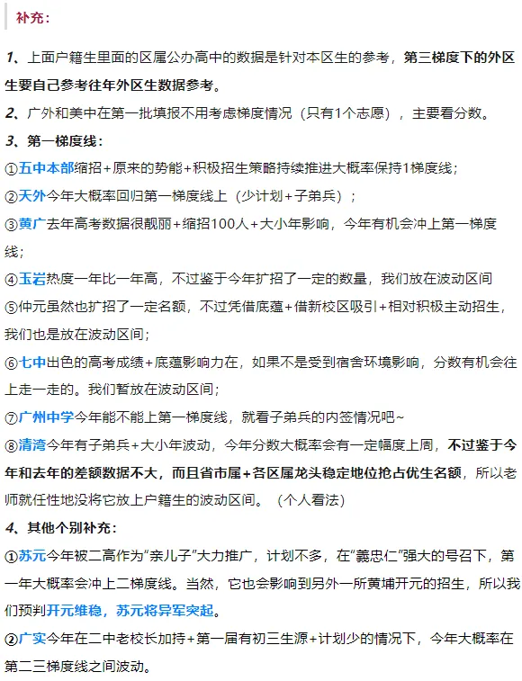 中考新动态|2024广州中考各梯队预测! 第7张 中考新动态|2024广州中考各梯队预测! 第7张