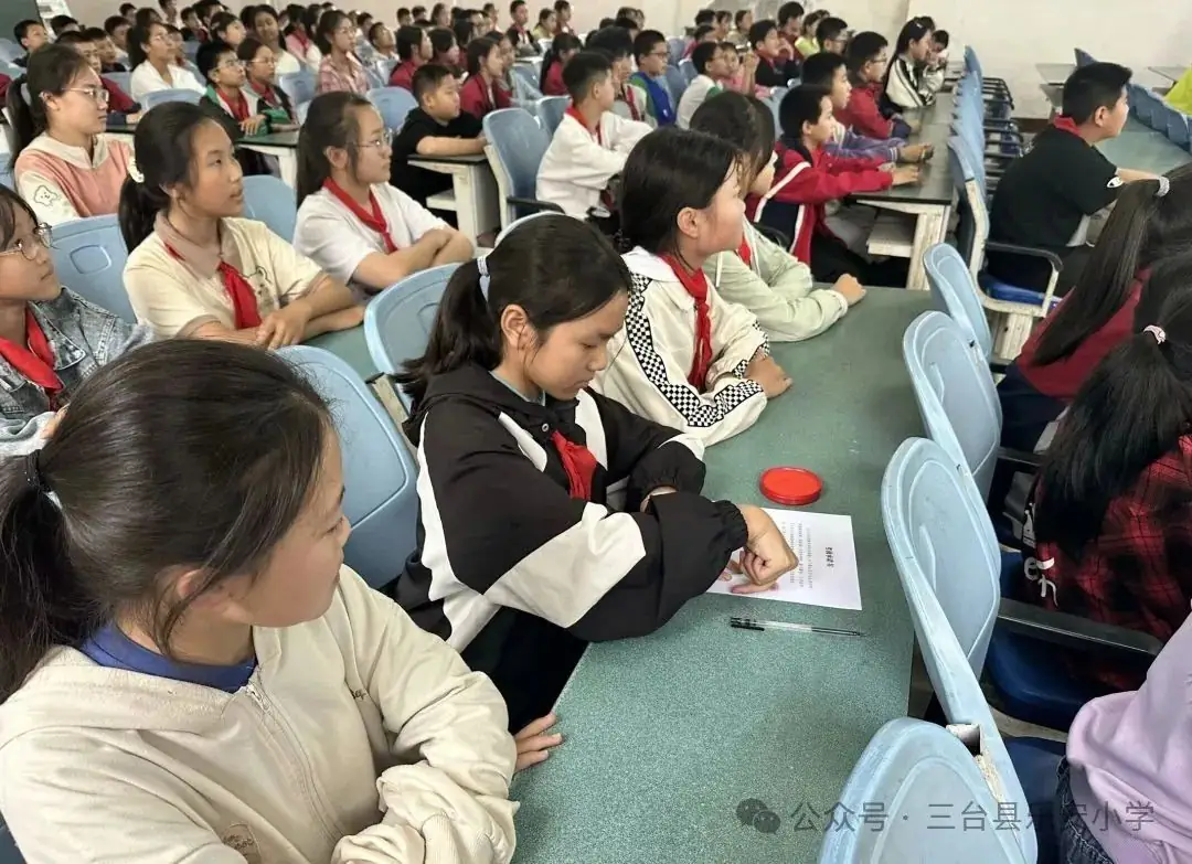 少年乘风起  未来皆可期——三台县乐安小学六年级毕业会考动员大会 第17张