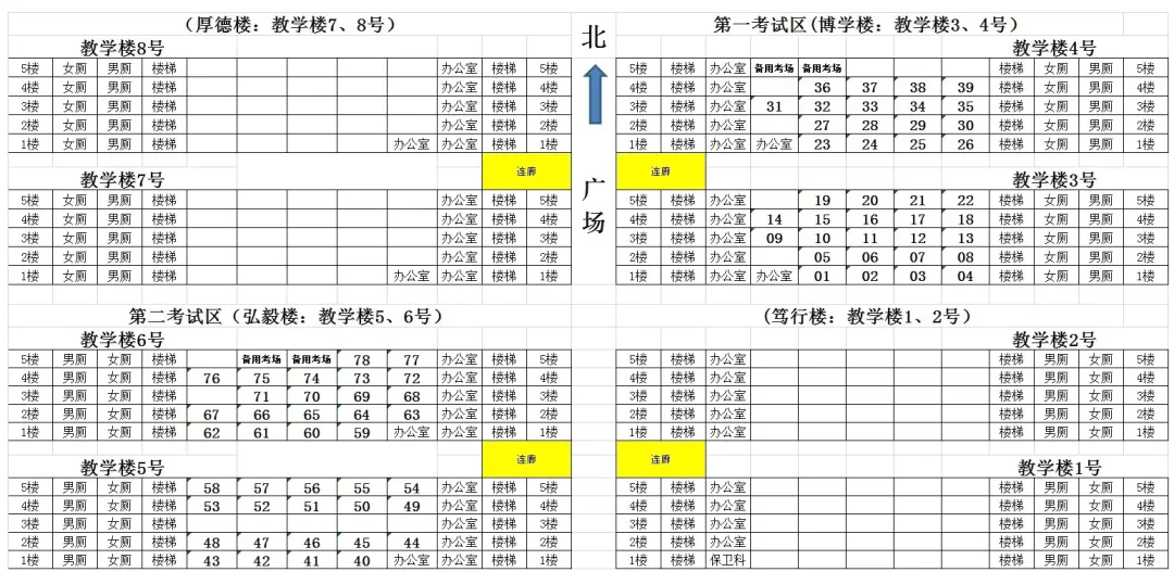 2024高考 | 山东省2024年高考16地市考点、考场分布图汇总 第18张 2024高考 | 山东省2024年高考16地市考点、考场分布图汇总 第18张