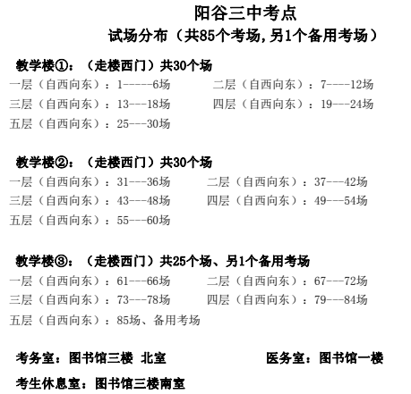 2024高考 | 山东省2024年高考16地市考点、考场分布图汇总 第130张 2024高考 | 山东省2024年高考16地市考点、考场分布图汇总 第130张