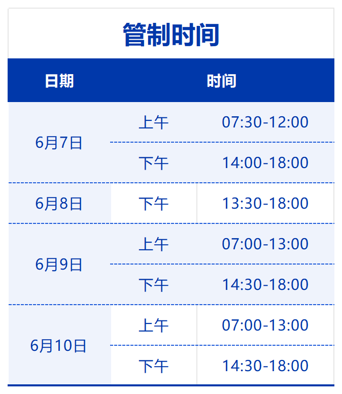 高考期间,五指山这些路段实施交通管制→ 第1张 高考期间,五指山这些路段实施交通管制→ 第1张