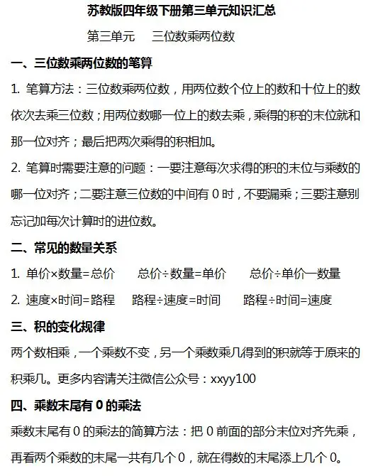 小学数学1-6年级下册个单元知识汇总,速速收藏! 第33张 小学数学1-6年级下册个单元知识汇总,速速收藏! 第33张