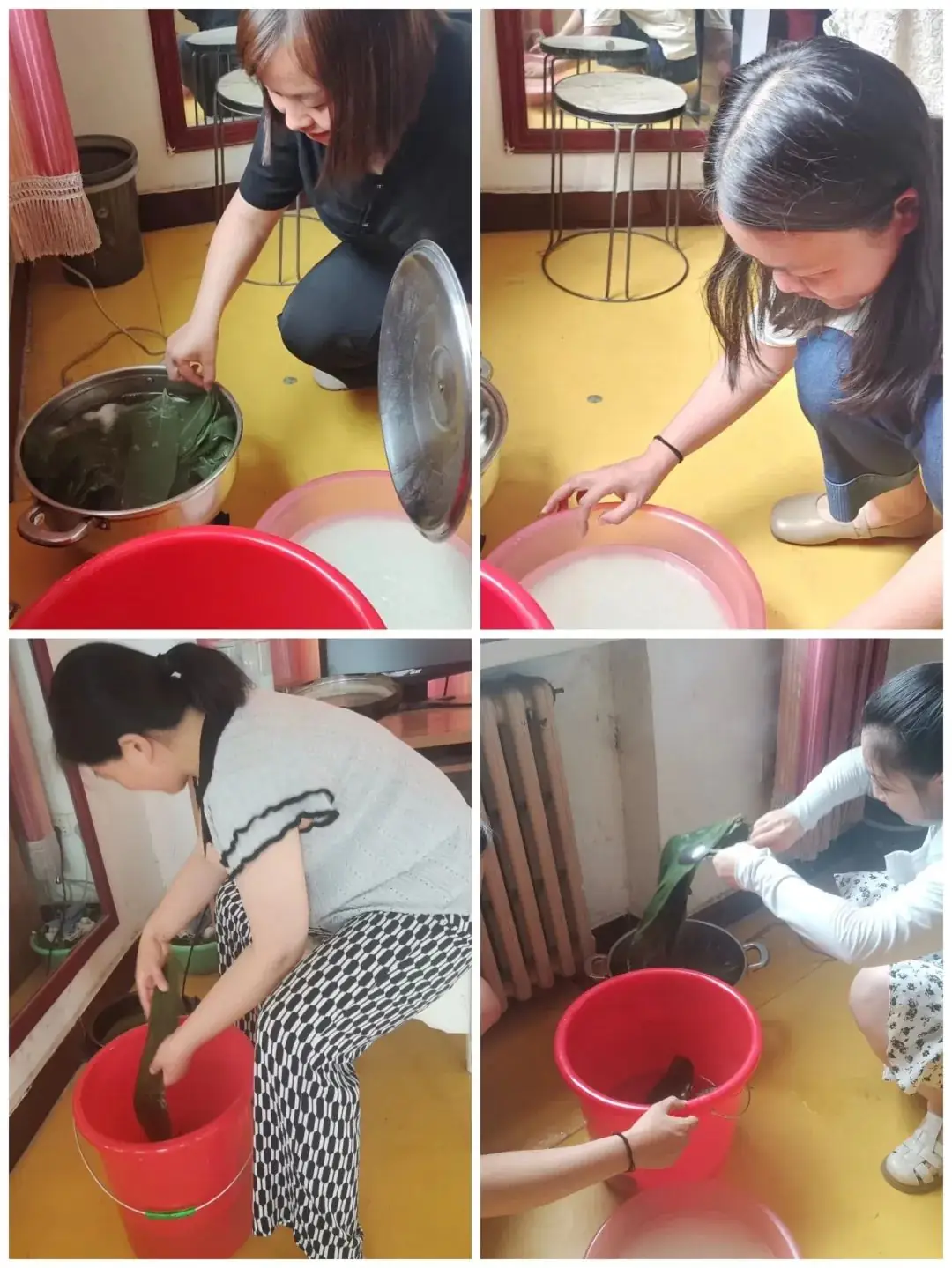 四型机关(学校)建设 || 沙河市第七小学“粽情端午 共言智善”教职工包粽子活动 第5张