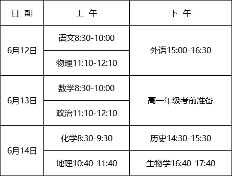 高考学考中考有关事项提示(含时间和各考点设置等) 第3张 高考学考中考有关事项提示(含时间和各考点设置等) 第3张