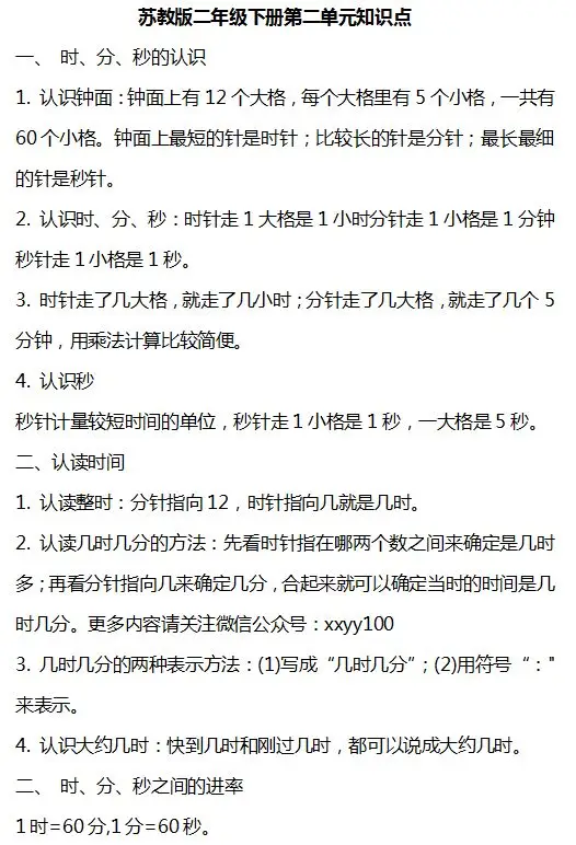 小学数学1-6年级下册个单元知识汇总,速速收藏! 第11张 小学数学1-6年级下册个单元知识汇总,速速收藏! 第11张