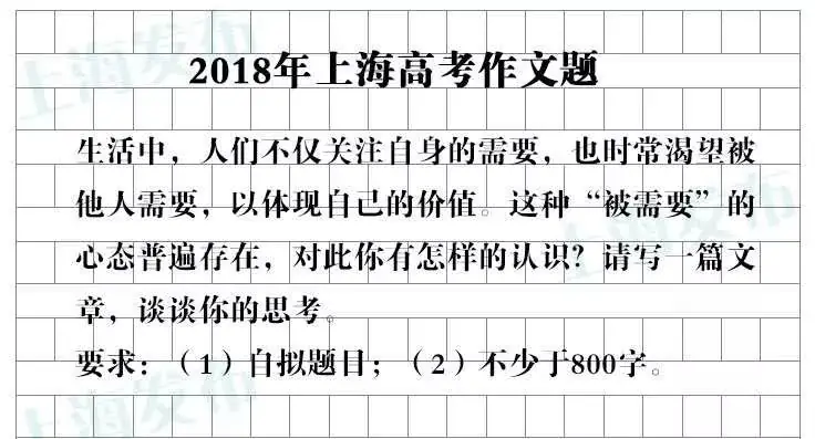 高考必看!!上海过去24年高考作文题一览!你写的是哪一篇? 第20张 高考必看!!上海过去24年高考作文题一览!你写的是哪一篇? 第20张