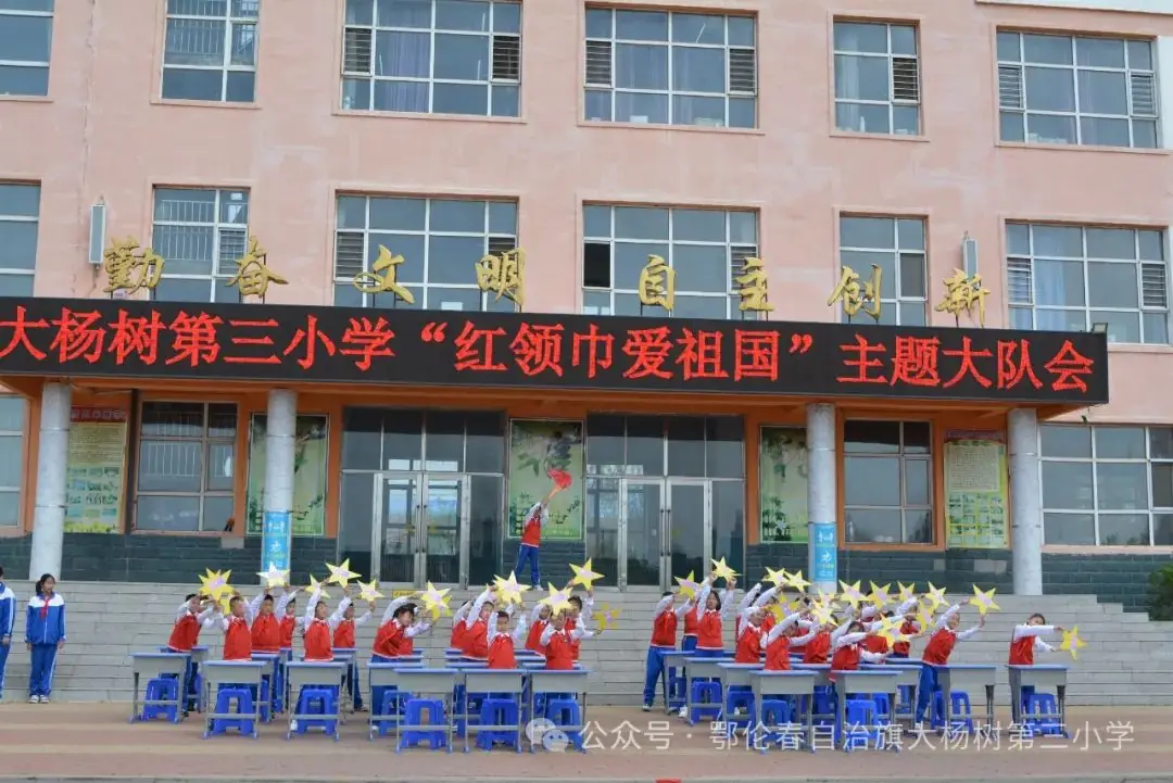 大杨树第三小学“红领巾心向党”主题大队会 第11张