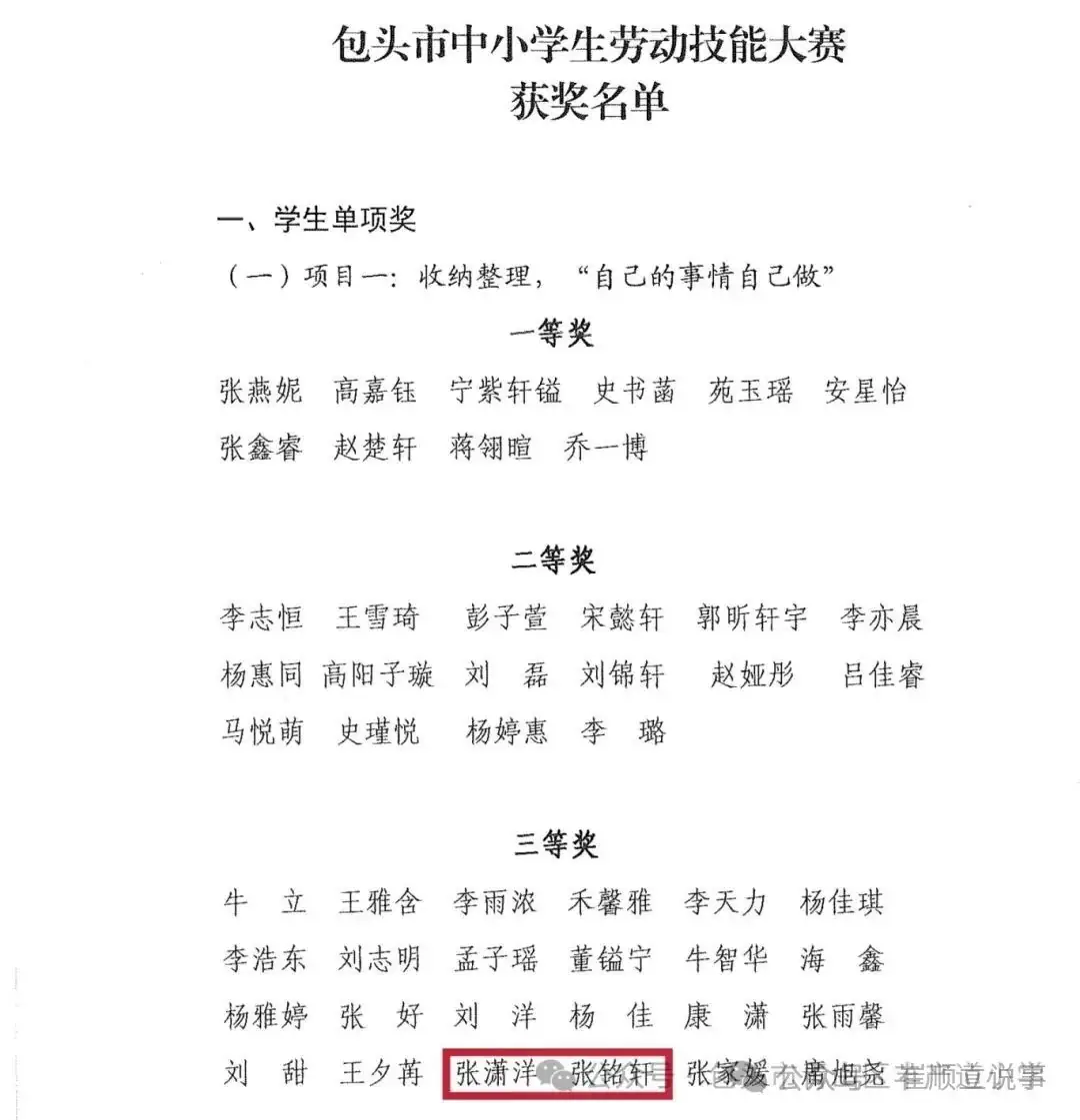 包头市青山区丰产道小学六名学子在包头市劳动技能大赛中斩获佳绩 第4张 包头市青山区丰产道小学六名学子在包头市劳动技能大赛中斩获佳绩 第4张