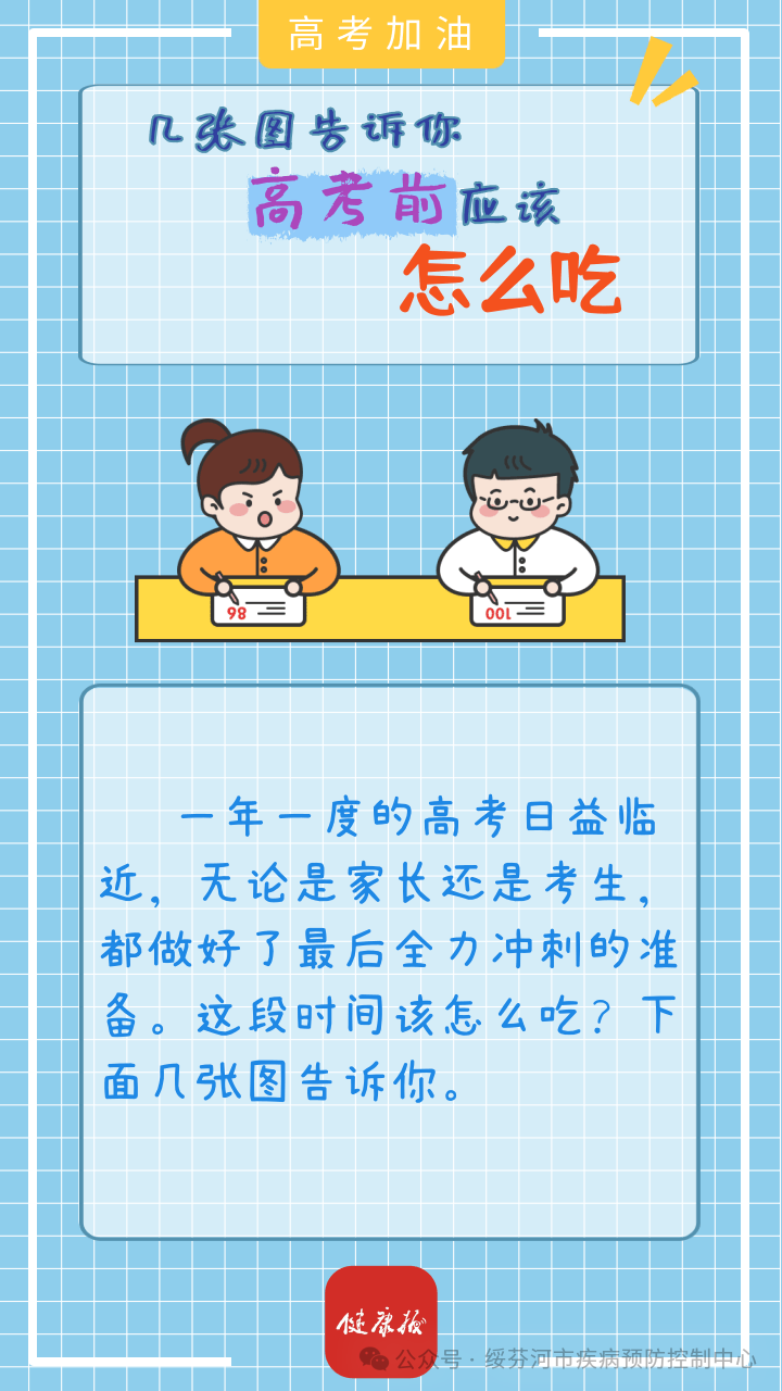 高考“加油站”|几张图告诉你,考前应该怎么吃 第1张 高考“加油站”|几张图告诉你,考前应该怎么吃 第1张