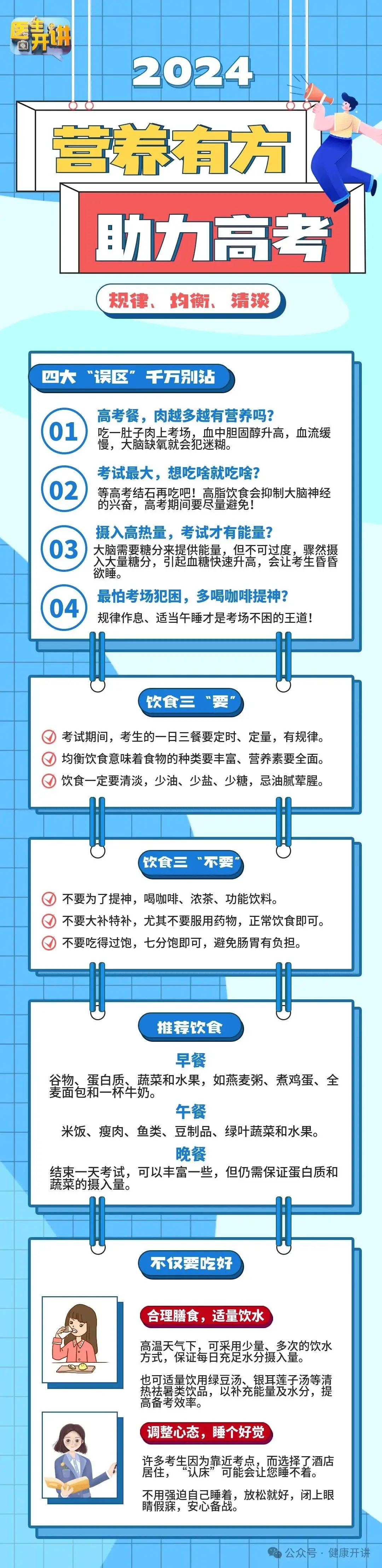 @各位高考考生,这4个饮食误区千万别踩!营养有方,助你高考! 第1张