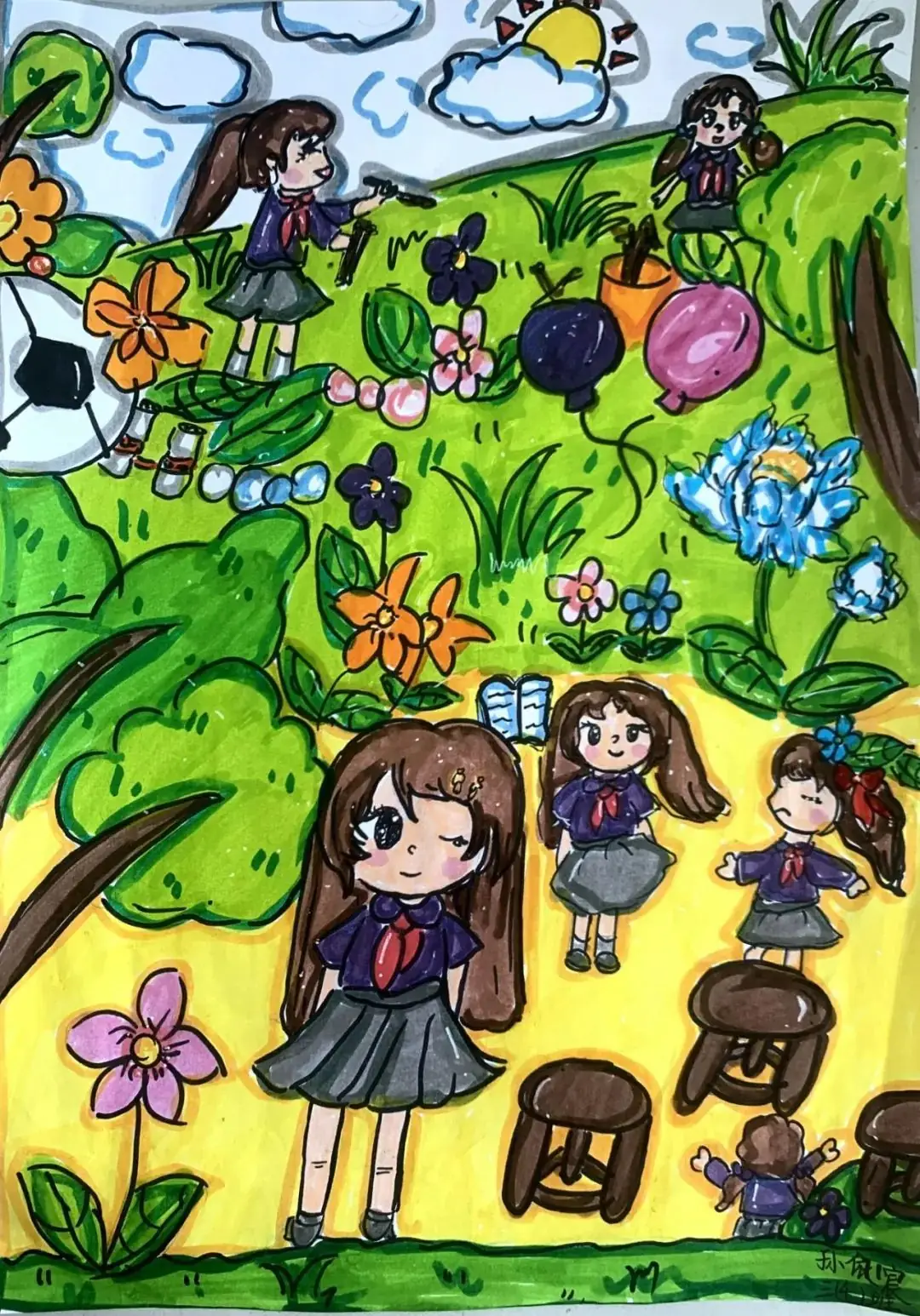 城南新语 | 城南小学第十届“乐翻天”游戏节创意绘画及课间文明小游戏创编风采展示 第12张 城南新语 | 城南小学第十届“乐翻天”游戏节创意绘画及课间文明小游戏创编风采展示 第12张