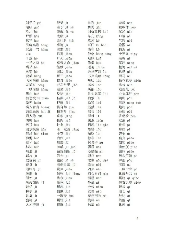 中考语文知识点总结(易读错、写错的字及常见词语解释)中考必看,一定搞懂! 第3张