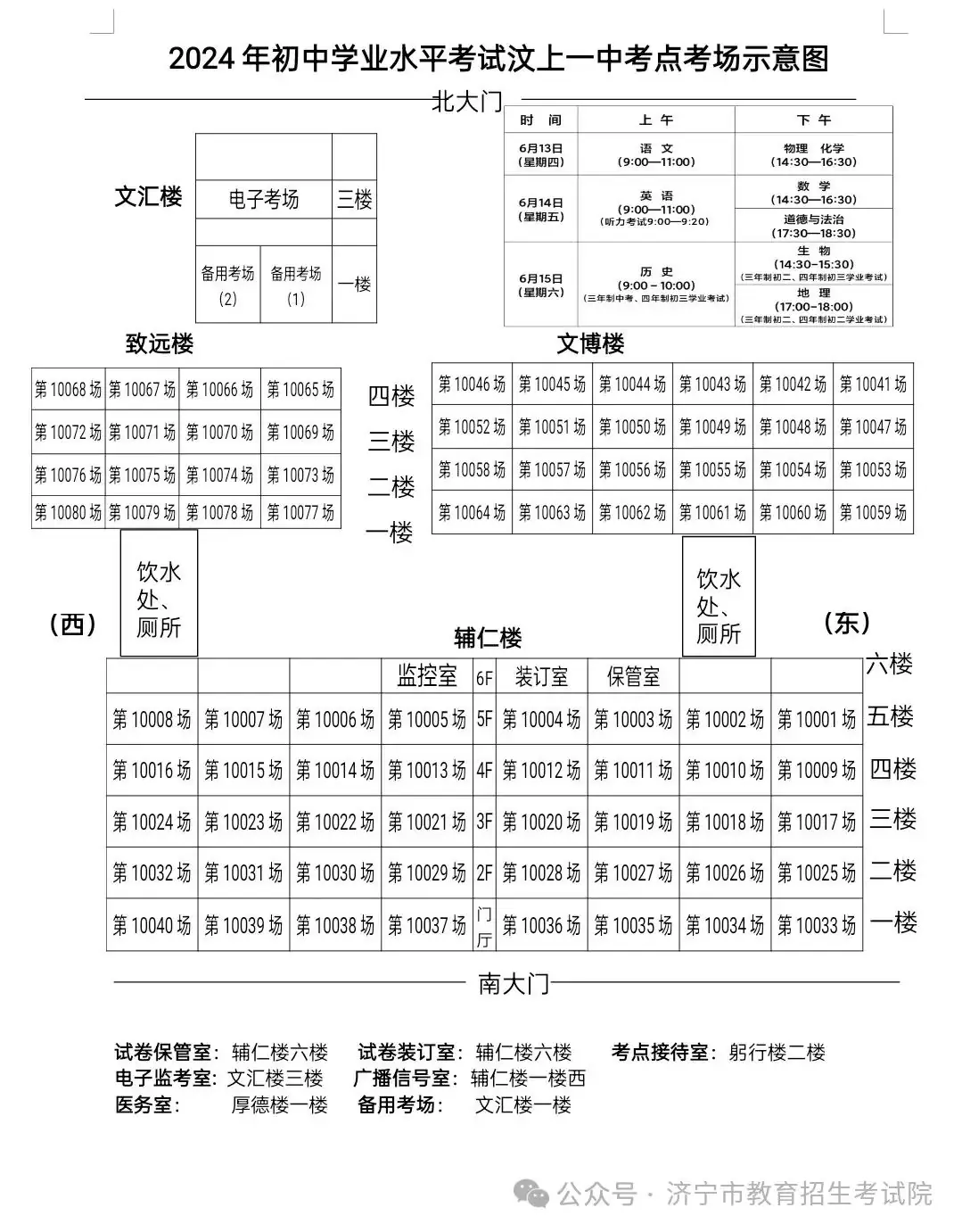 6月13日开考!61个考点!济宁中考考场分布图公布! 第144张 6月13日开考!61个考点!济宁中考考场分布图公布! 第144张