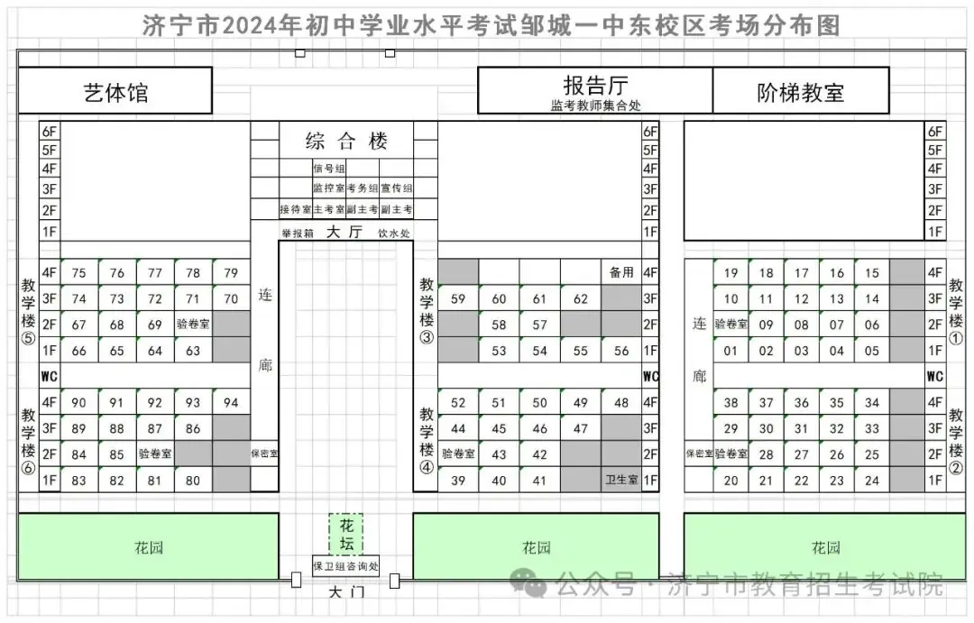 6月13日开考!61个考点!济宁中考考场分布图公布! 第89张 6月13日开考!61个考点!济宁中考考场分布图公布! 第89张