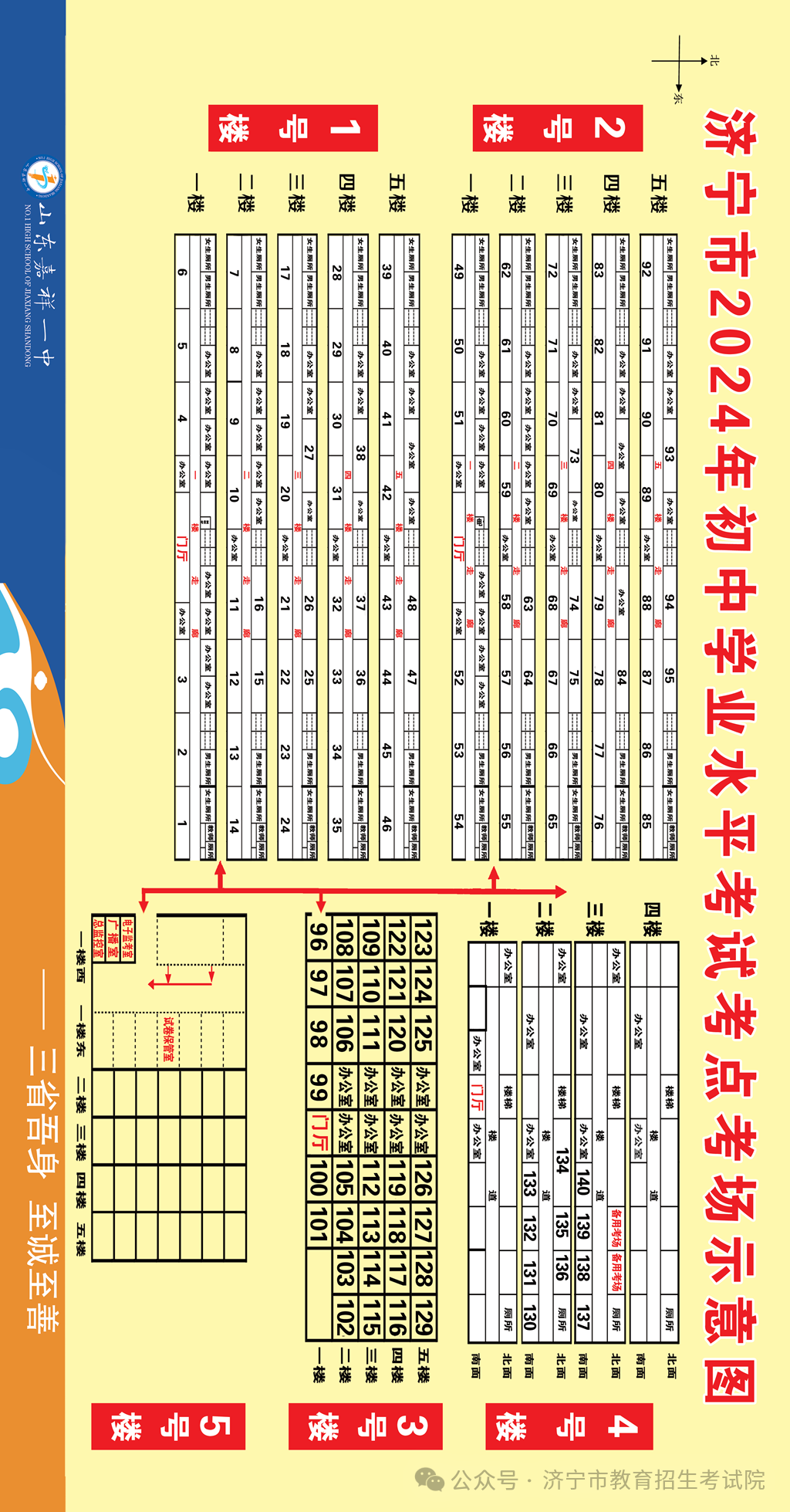 6月13日开考!61个考点!济宁中考考场分布图公布! 第131张 6月13日开考!61个考点!济宁中考考场分布图公布! 第131张