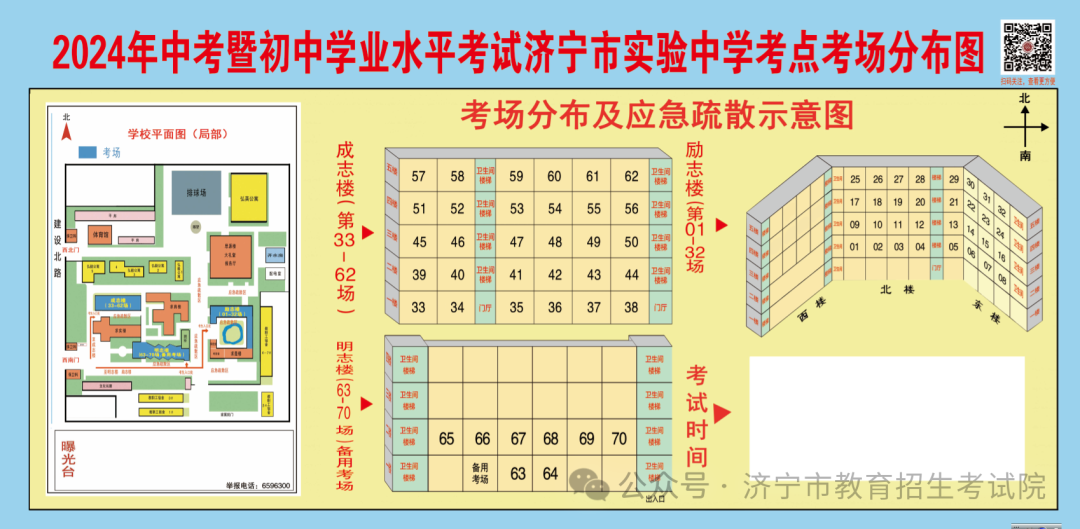 6月13日开考!61个考点!济宁中考考场分布图公布! 第7张 6月13日开考!61个考点!济宁中考考场分布图公布! 第7张