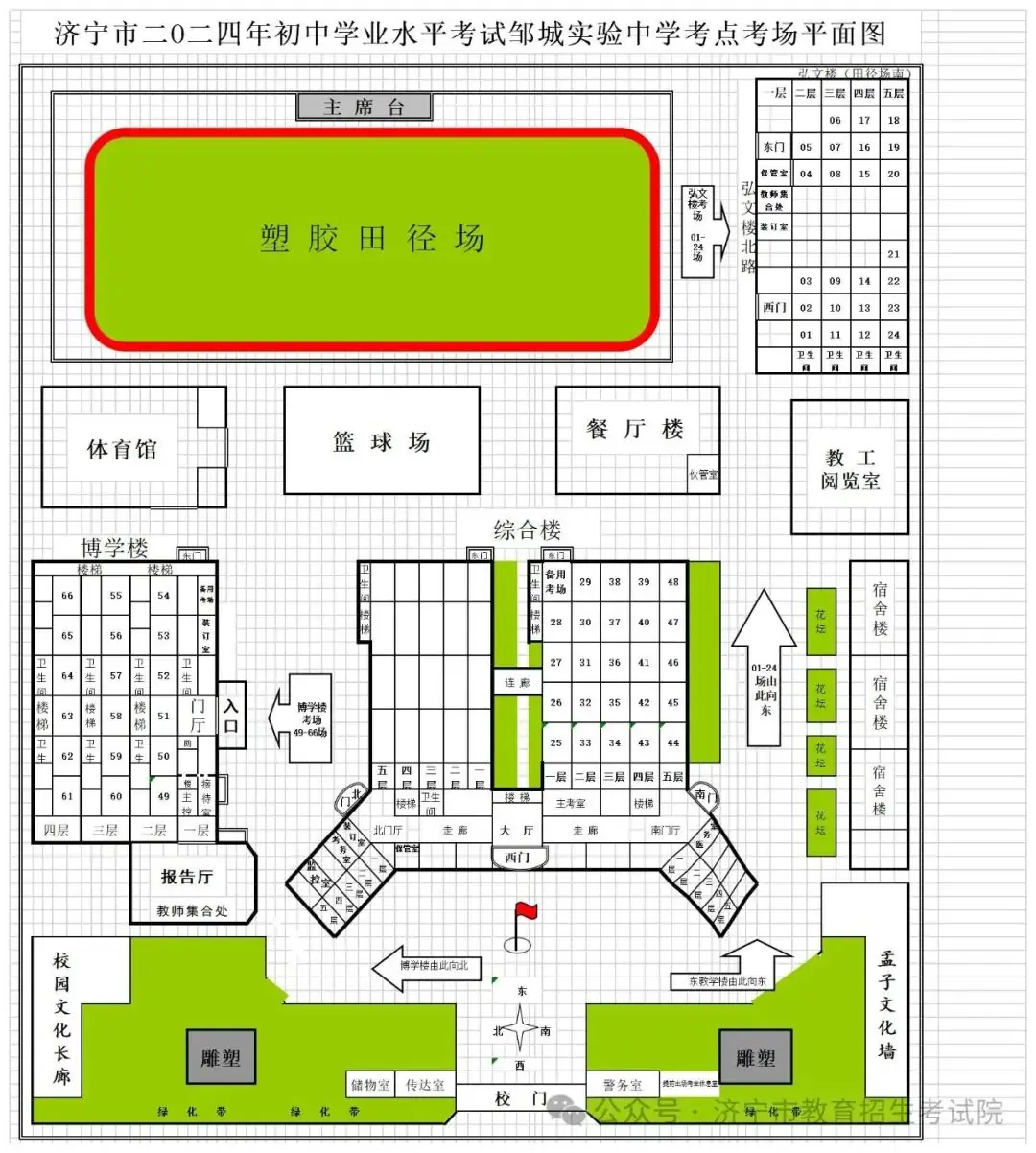 6月13日开考!61个考点!济宁中考考场分布图公布! 第93张 6月13日开考!61个考点!济宁中考考场分布图公布! 第93张