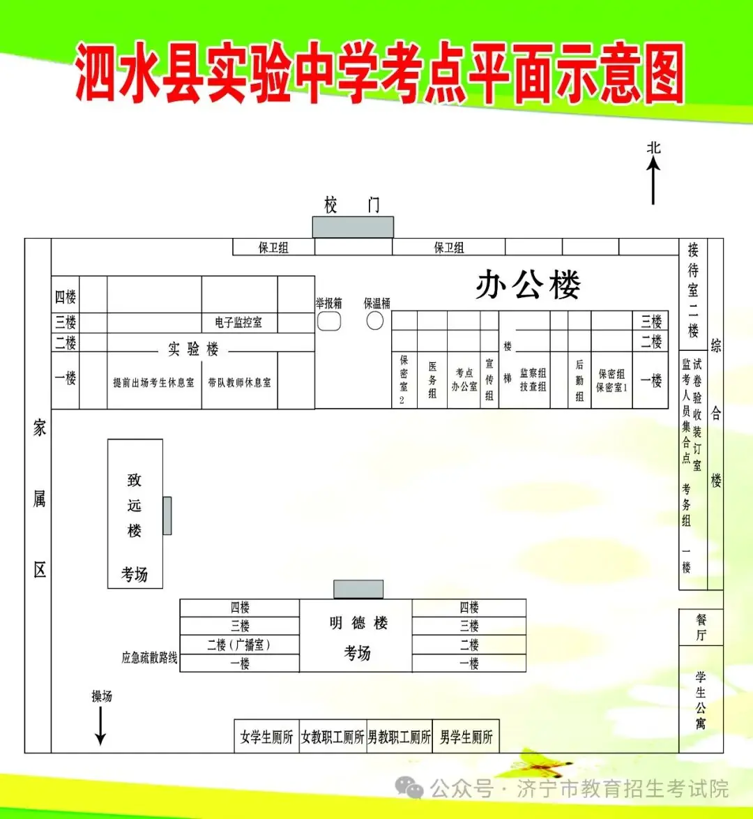 6月13日开考!61个考点!济宁中考考场分布图公布! 第80张 6月13日开考!61个考点!济宁中考考场分布图公布! 第80张