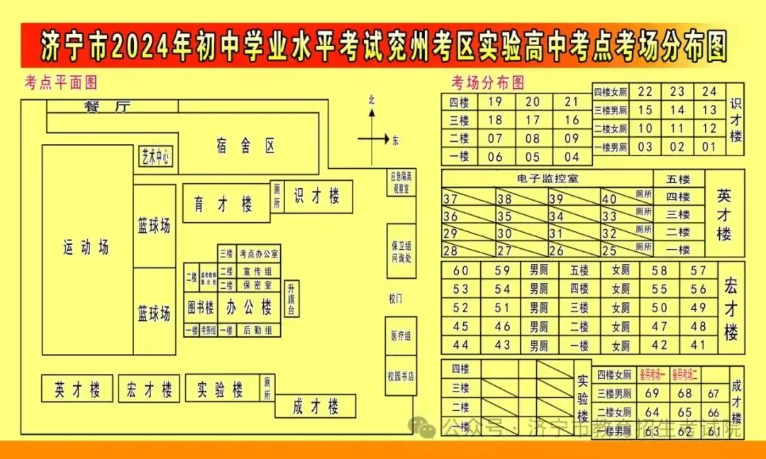 6月13日开考!61个考点!济宁中考考场分布图公布! 第65张 6月13日开考!61个考点!济宁中考考场分布图公布! 第65张