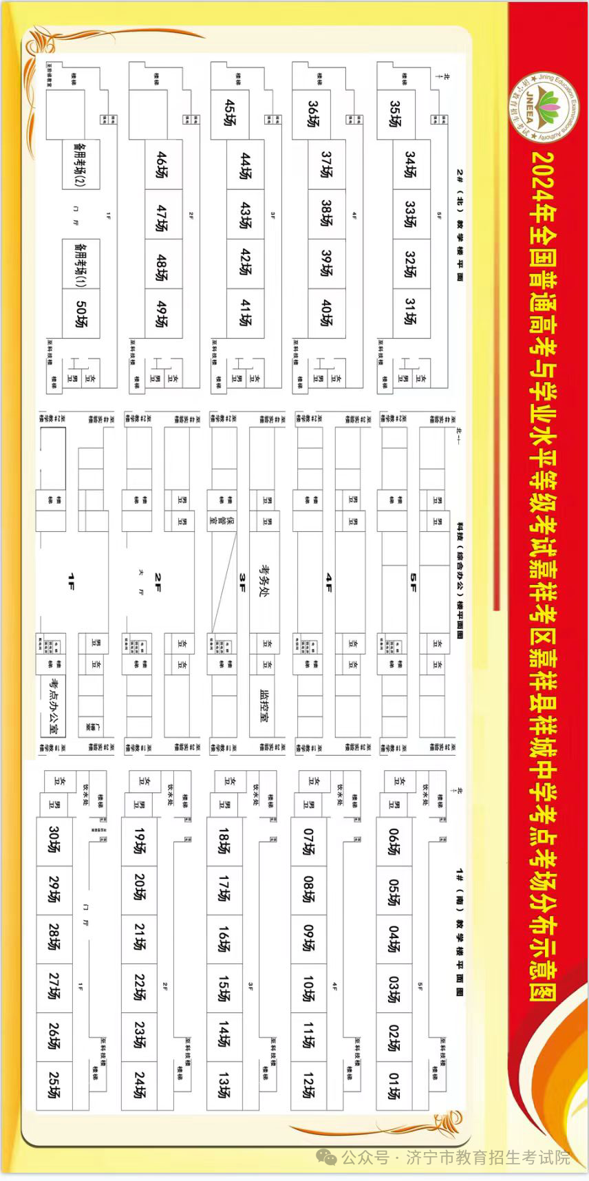 6月13日开考!61个考点!济宁中考考场分布图公布! 第142张 6月13日开考!61个考点!济宁中考考场分布图公布! 第142张