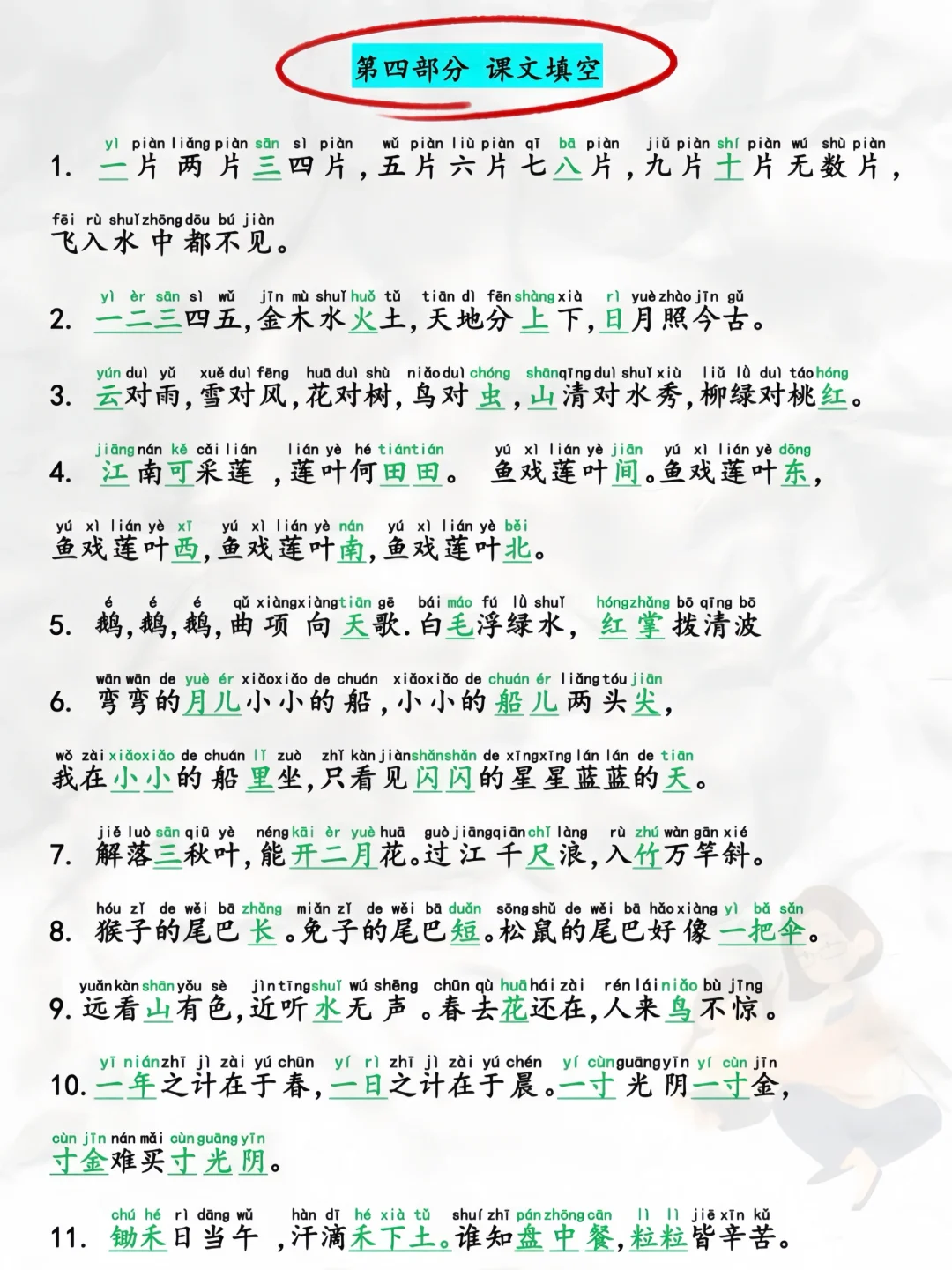 六上语文吃透这12页纸，期末考试稳了 第7张