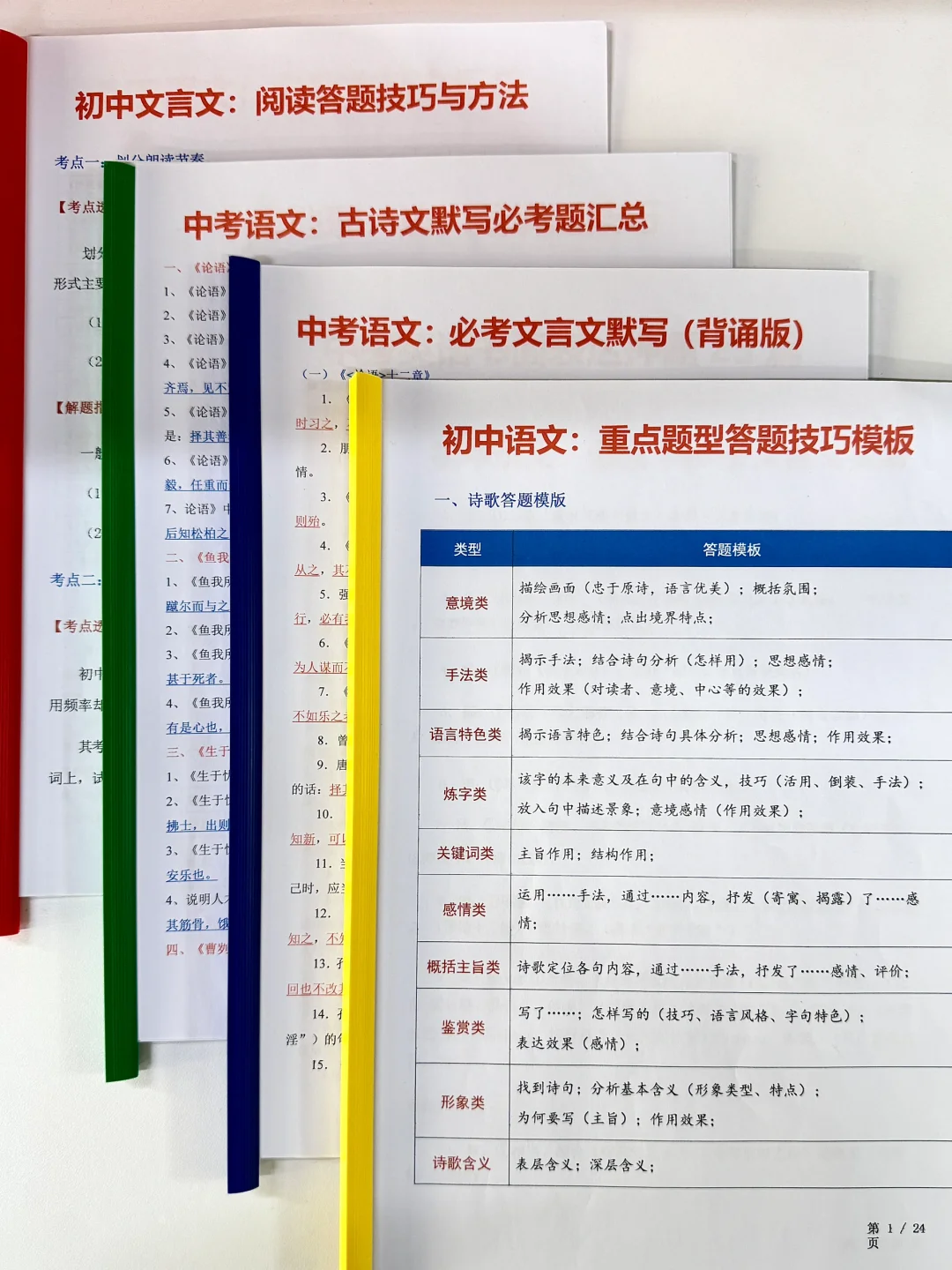 25中考生和家长进❗️中考复习周计划/附资料 第10张 25中考生和家长进❗️中考复习周计划/附资料 第10张