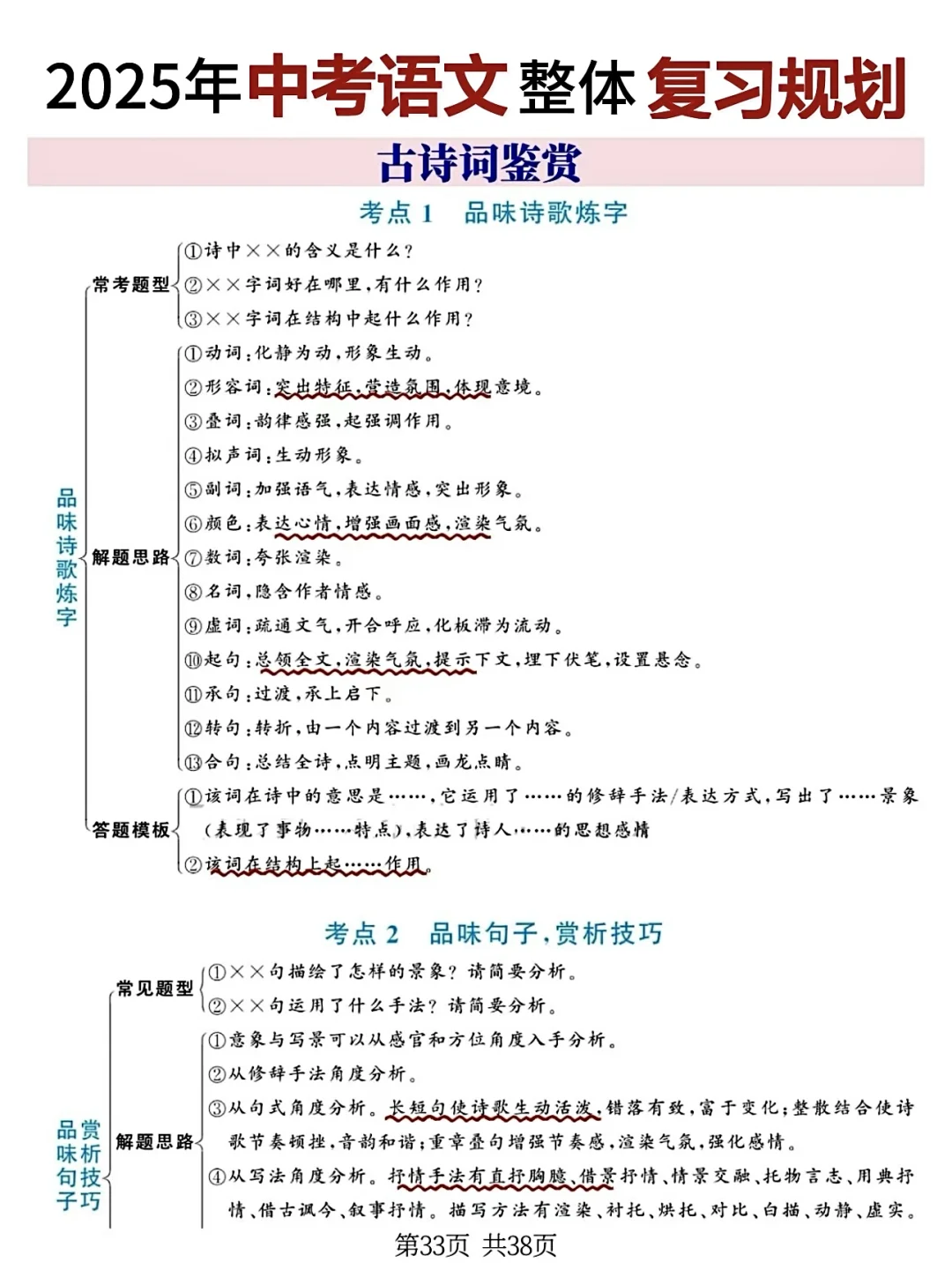 25年中考语文‼️提分必备复习规划和答题技巧-第6张图片-四季读书网