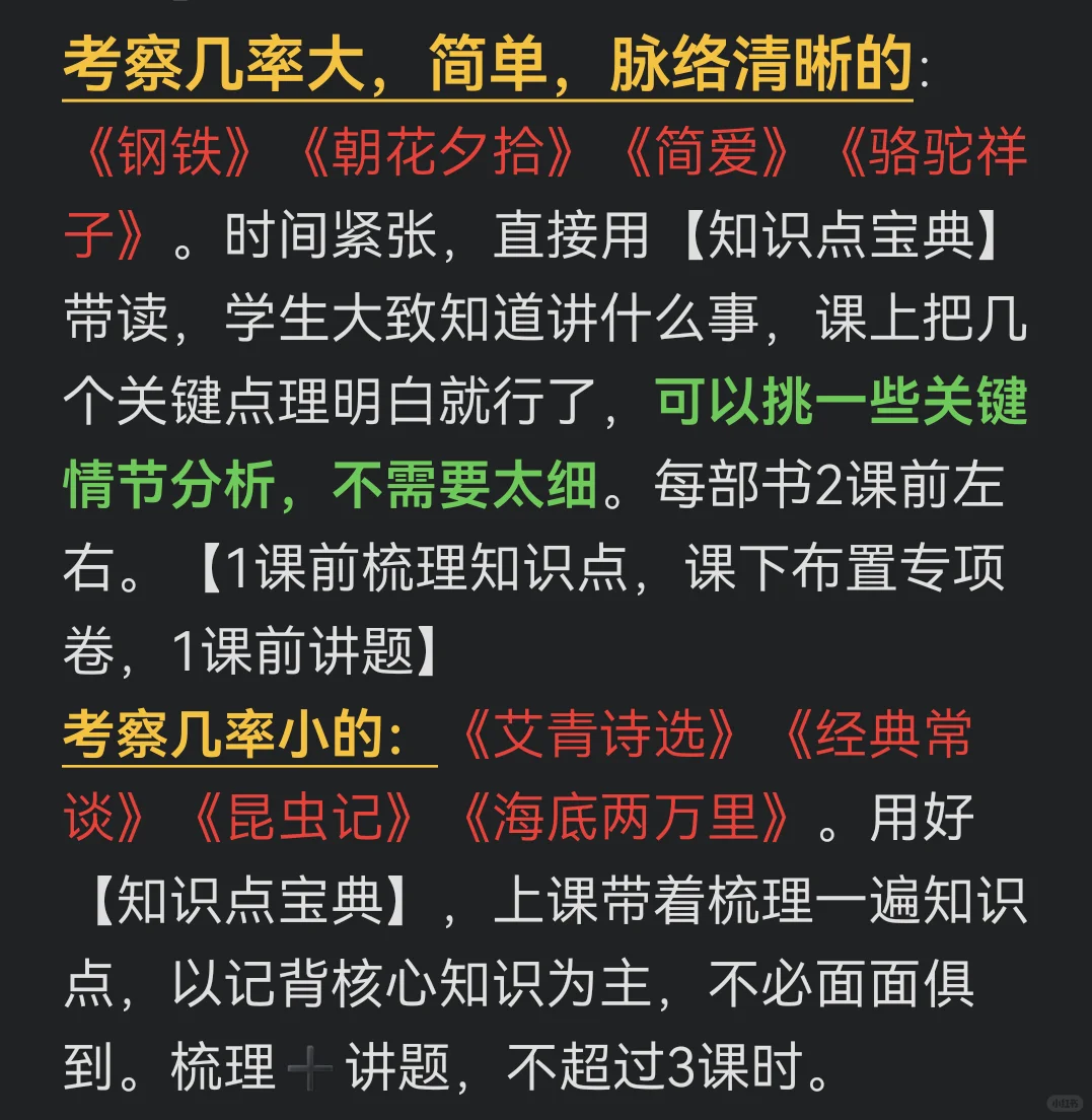 中考名著,硬骨头我这样啃!复习方法纯干货 第9张 中考名著,硬骨头我这样啃!复习方法纯干货 第9张