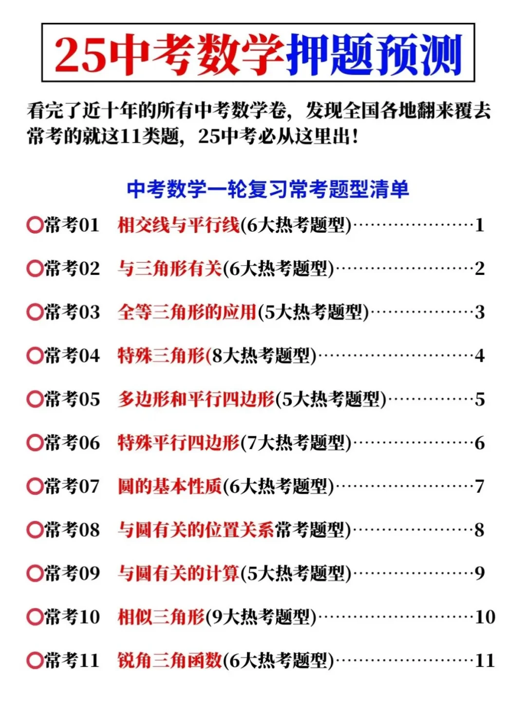 真的🎯其实中考数学考什么已经固定了! 第4张 真的🎯其实中考数学考什么已经固定了! 第4张