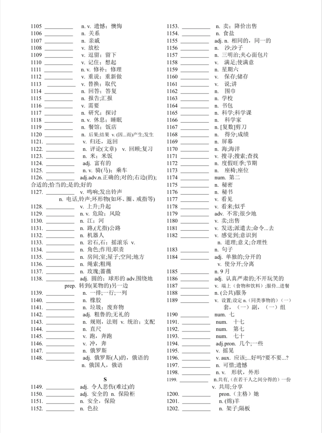 25年中考英语1600词默写版 第13张