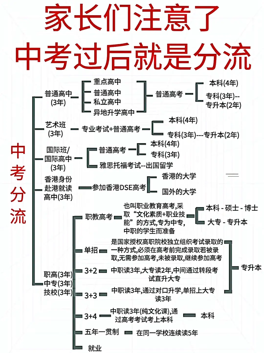 中考分流！ 第1张