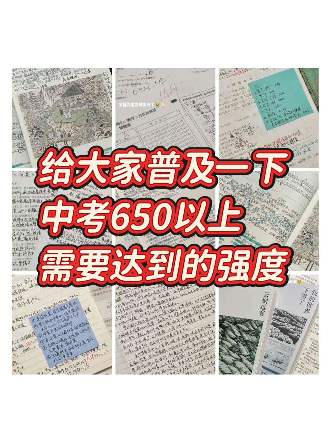 给大家普及一下中考650分以上需要达到的度-第2张图片-四季读书网