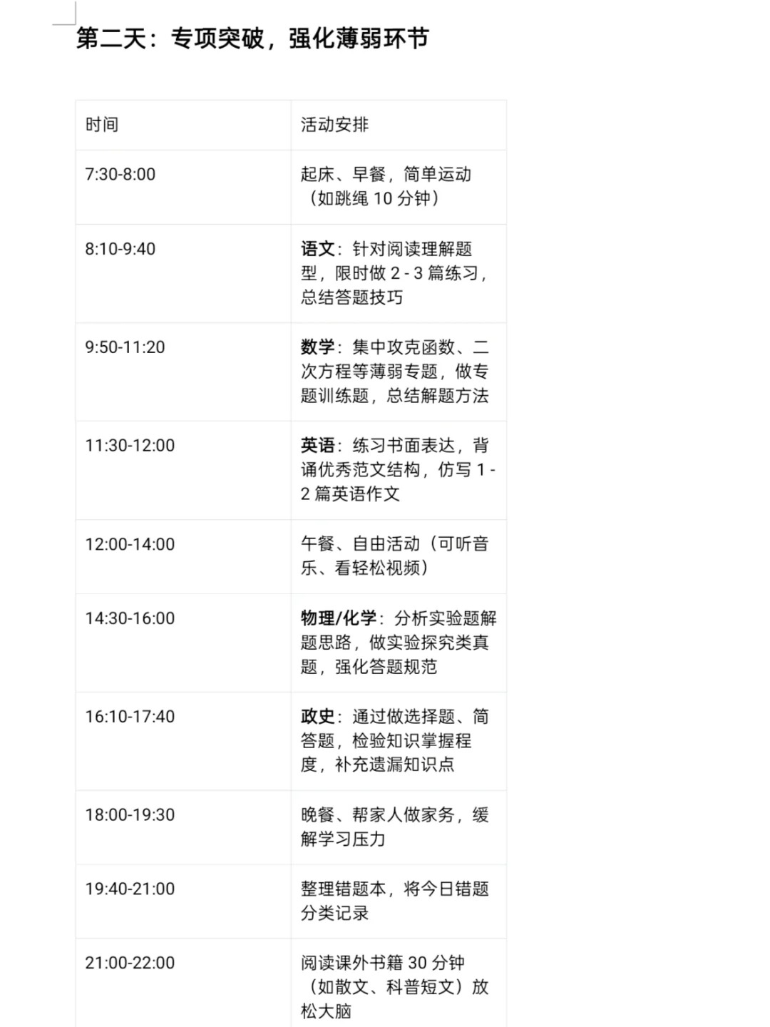今年中考，五一假期还是要拼一把的-第4张图片-四季读书网