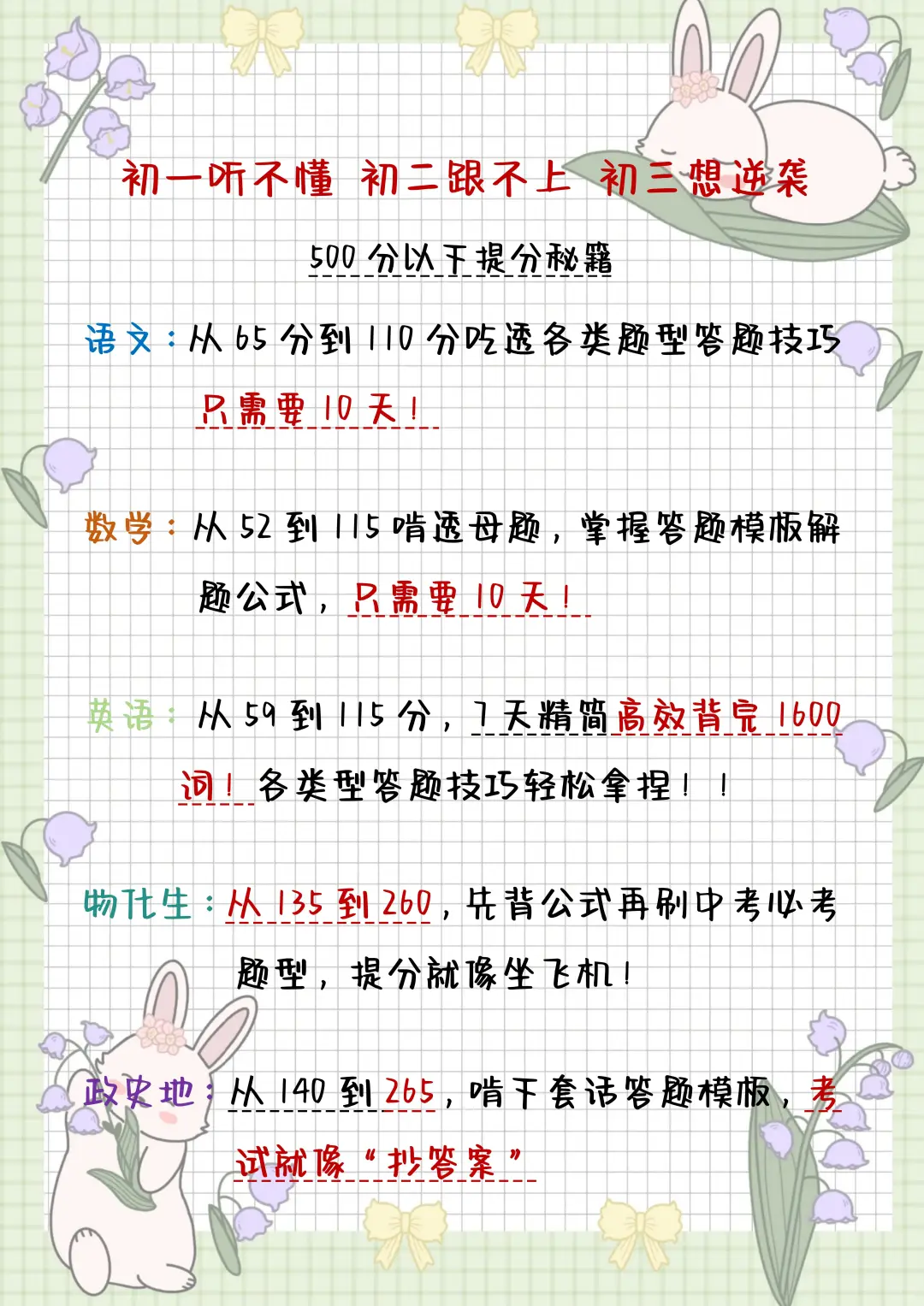 初三最后六十五天，我是拿命学的那批人！！-第6张图片-四季读书网