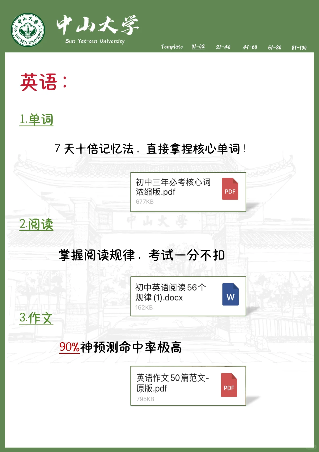 中考还剩55天，别等哭着出考场！-第6张图片-四季读书网