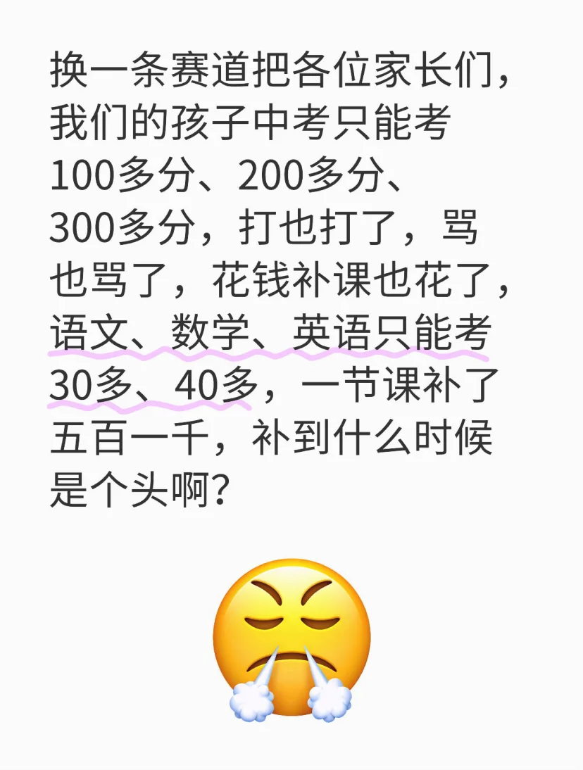 中考三百分以下,请换一条赛道!-第2张图片-四季读书网 中考三百分以下,请换一条赛道!-第2张图片-四季读书网