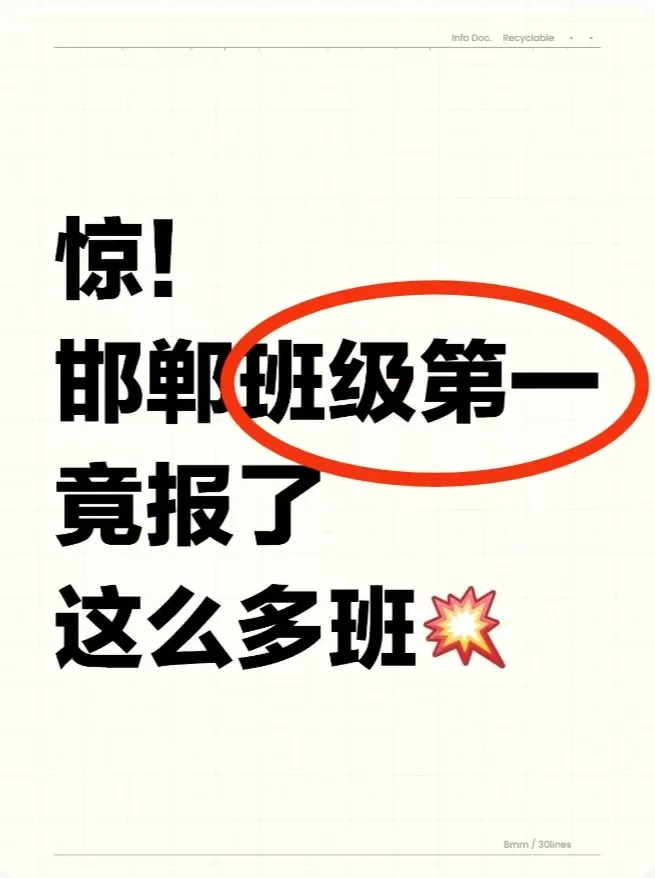 惊！邯郸學校班里第①竟报了这么多ban😱-第1张图片-四季读书网