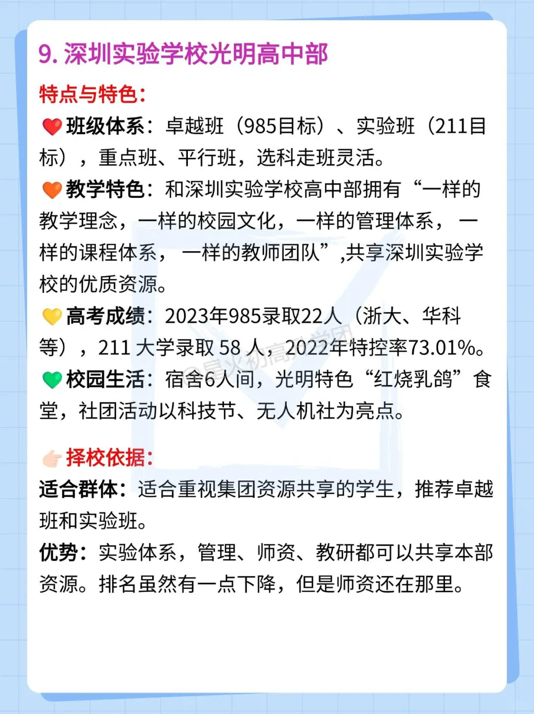 深圳中考20大高中如何填志愿,来看特色解析-第11张图片-四季读书网 深圳中考20大高中如何填志愿,来看特色解析-第11张图片-四季读书网