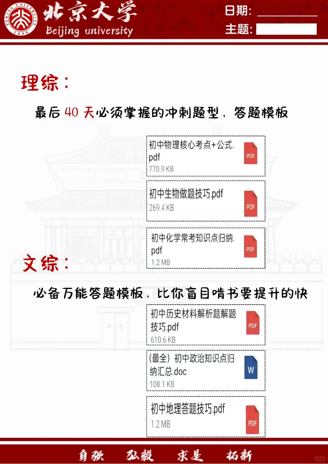 假如你从今天开始布局中考 第1张