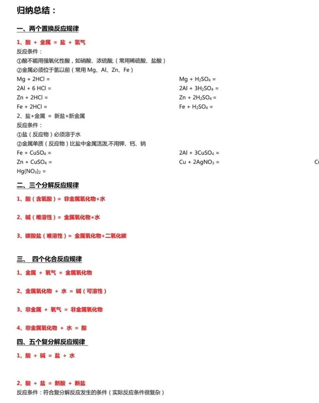 初中化学方程式 中考前再练一遍-第5张图片-四季读书网