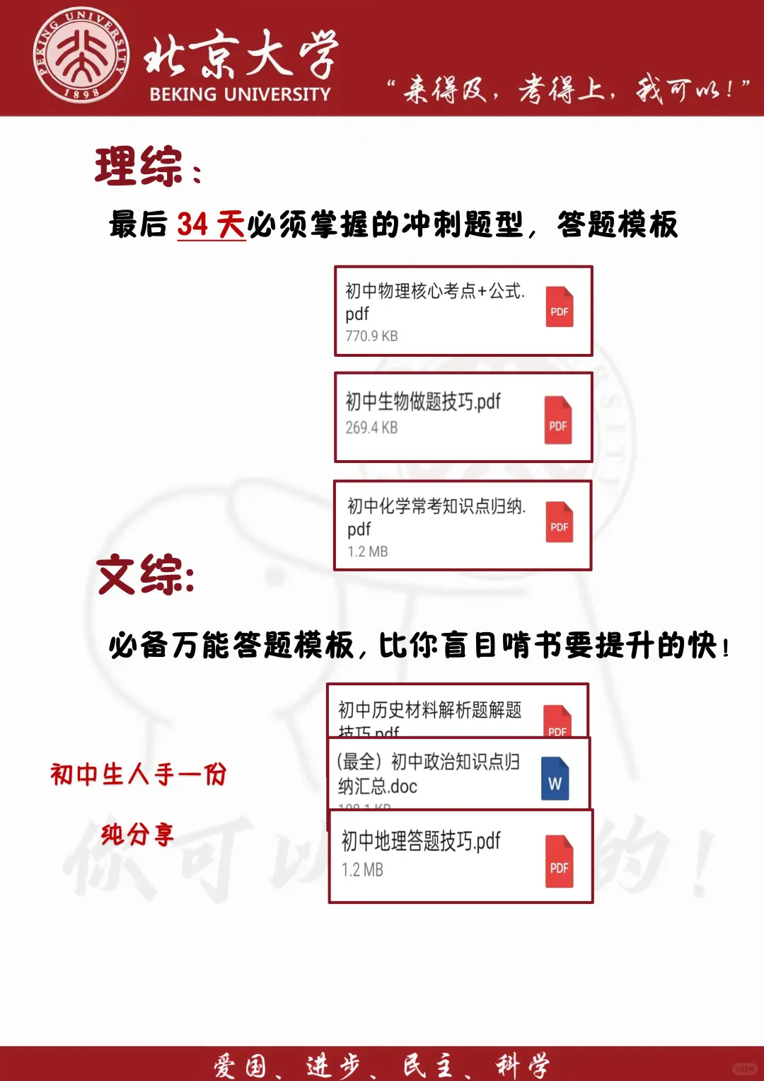 初三生，要命34天逆袭上重高！-第1张图片-四季读书网
