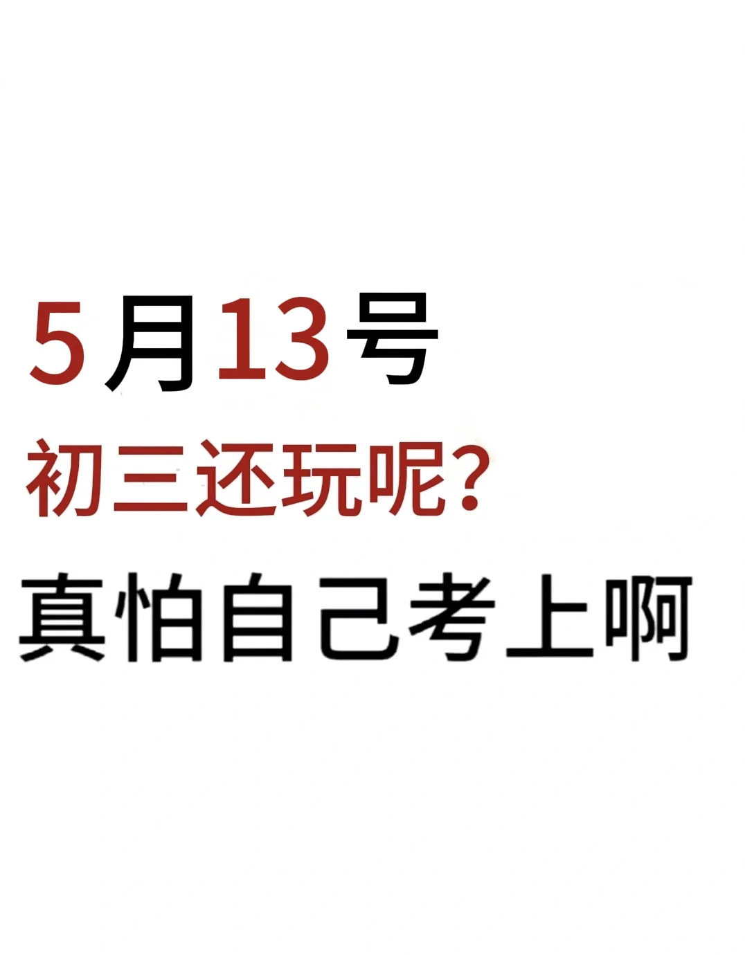 假如我从5月13号开始拼命中考！！-第2张图片-四季读书网