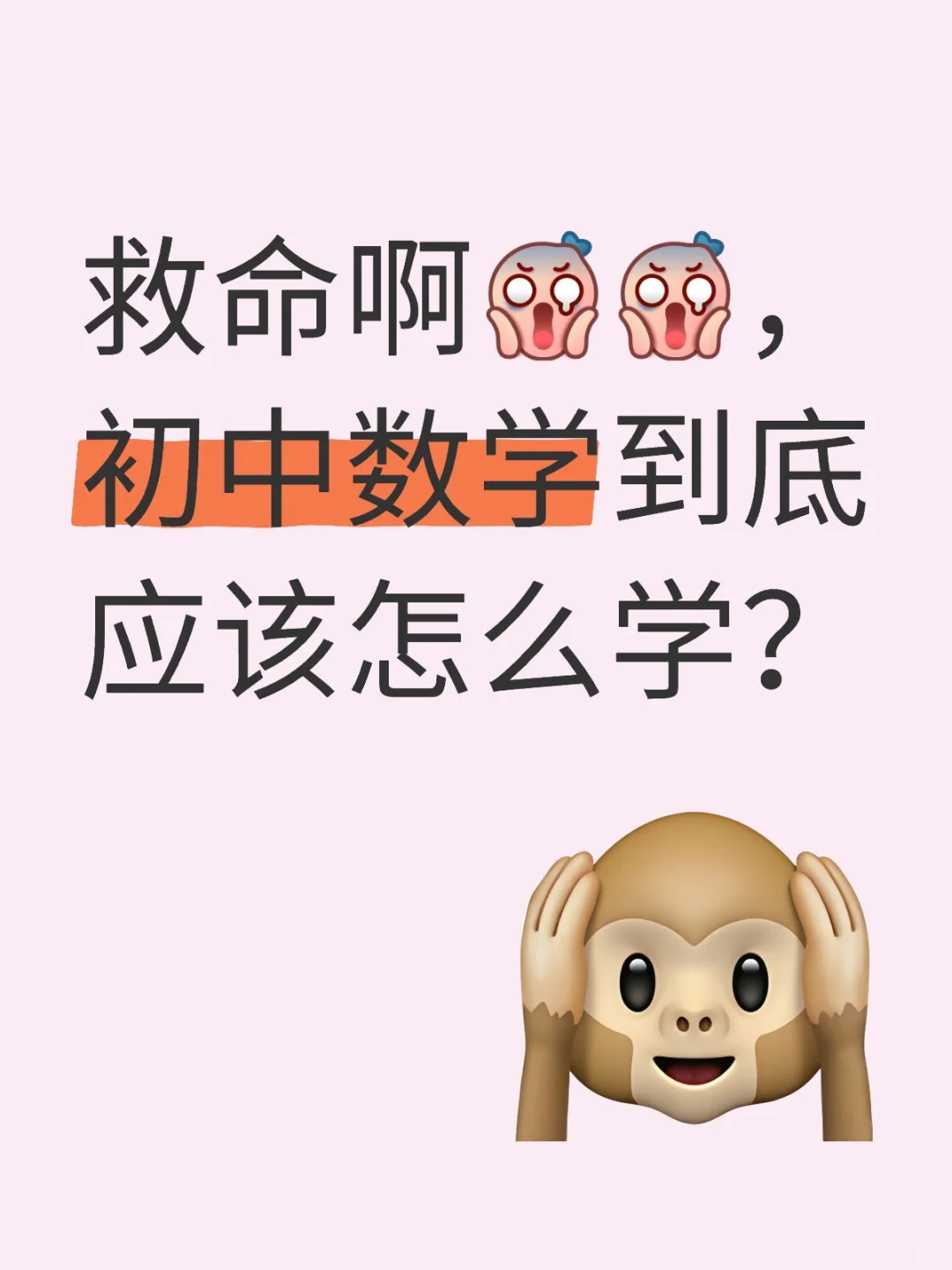 初中数学学不会怎么办啊啊啊？-第1张图片-四季读书网
