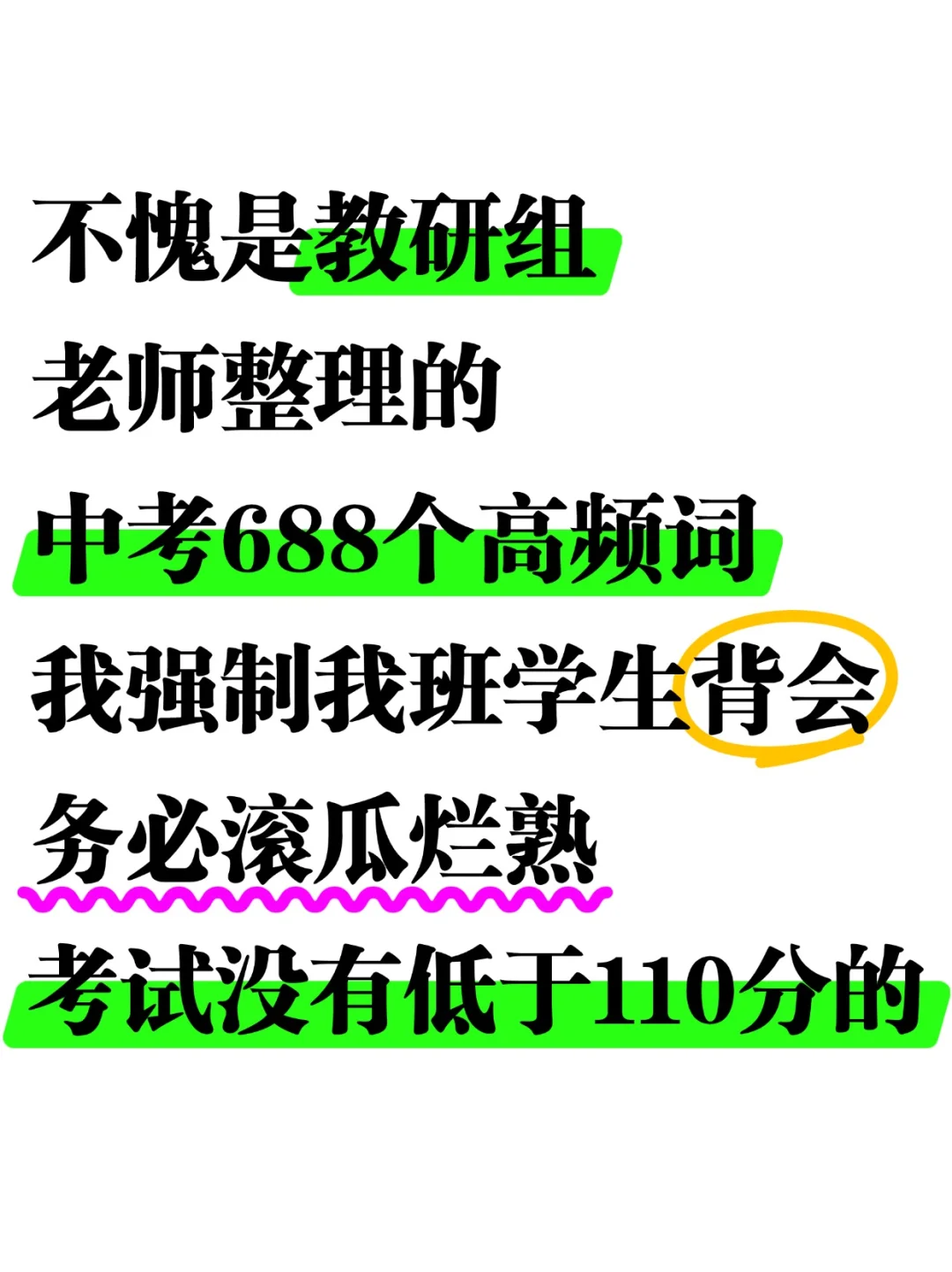 中考英语高频词688个！（2025）-第2张图片-四季读书网