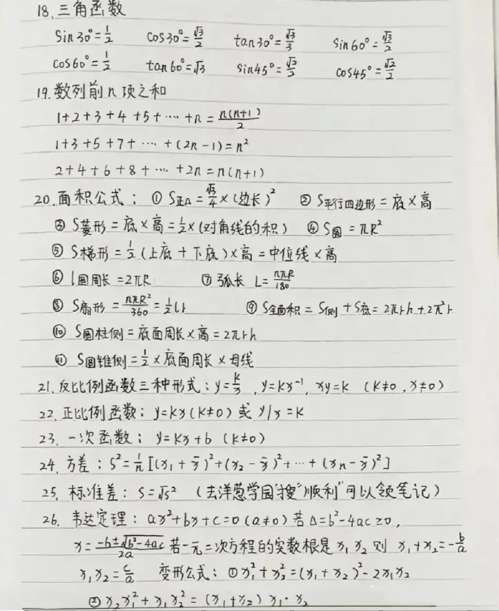 中考必考知识点，学完140+-第5张图片-四季读书网