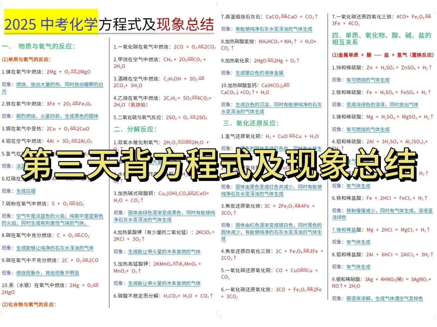 中考化学五天上90?易如反掌哈👏🏻-第5张图片-四季读书网 中考化学五天上90?易如反掌哈👏🏻-第5张图片-四季读书网